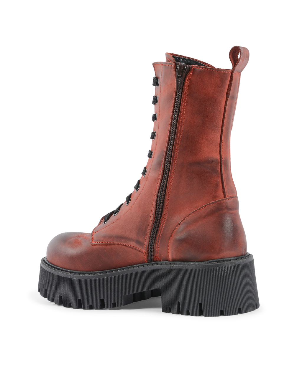 19V69 Italia Womens Short Boot Bordeaux 10-V NABUK BORDO