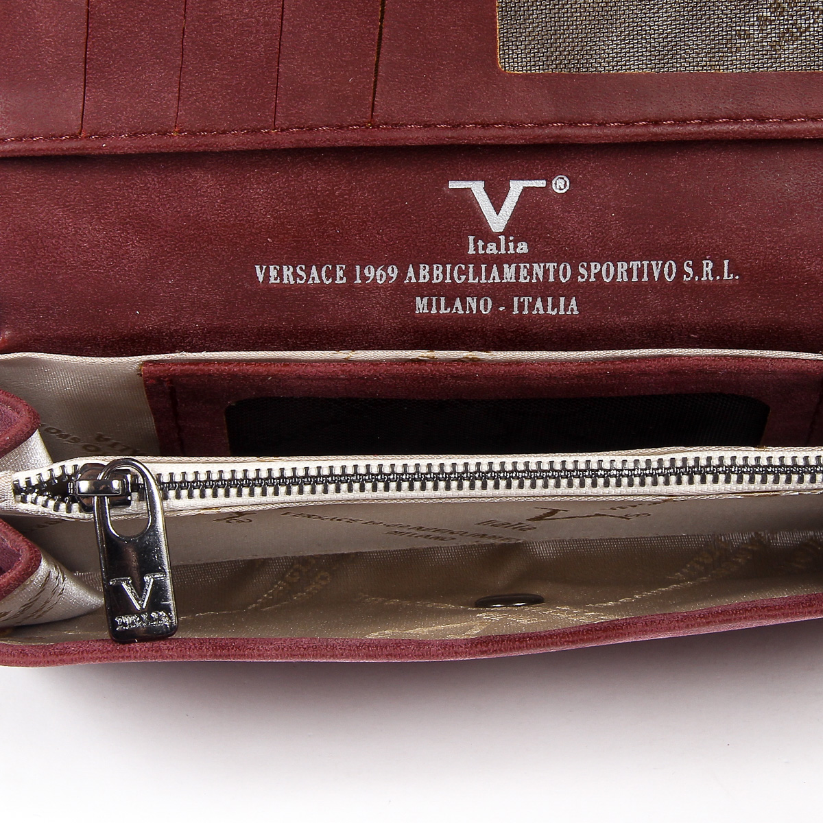 V 1969 Italia Monedero de mujer rojo oscuro VENUS