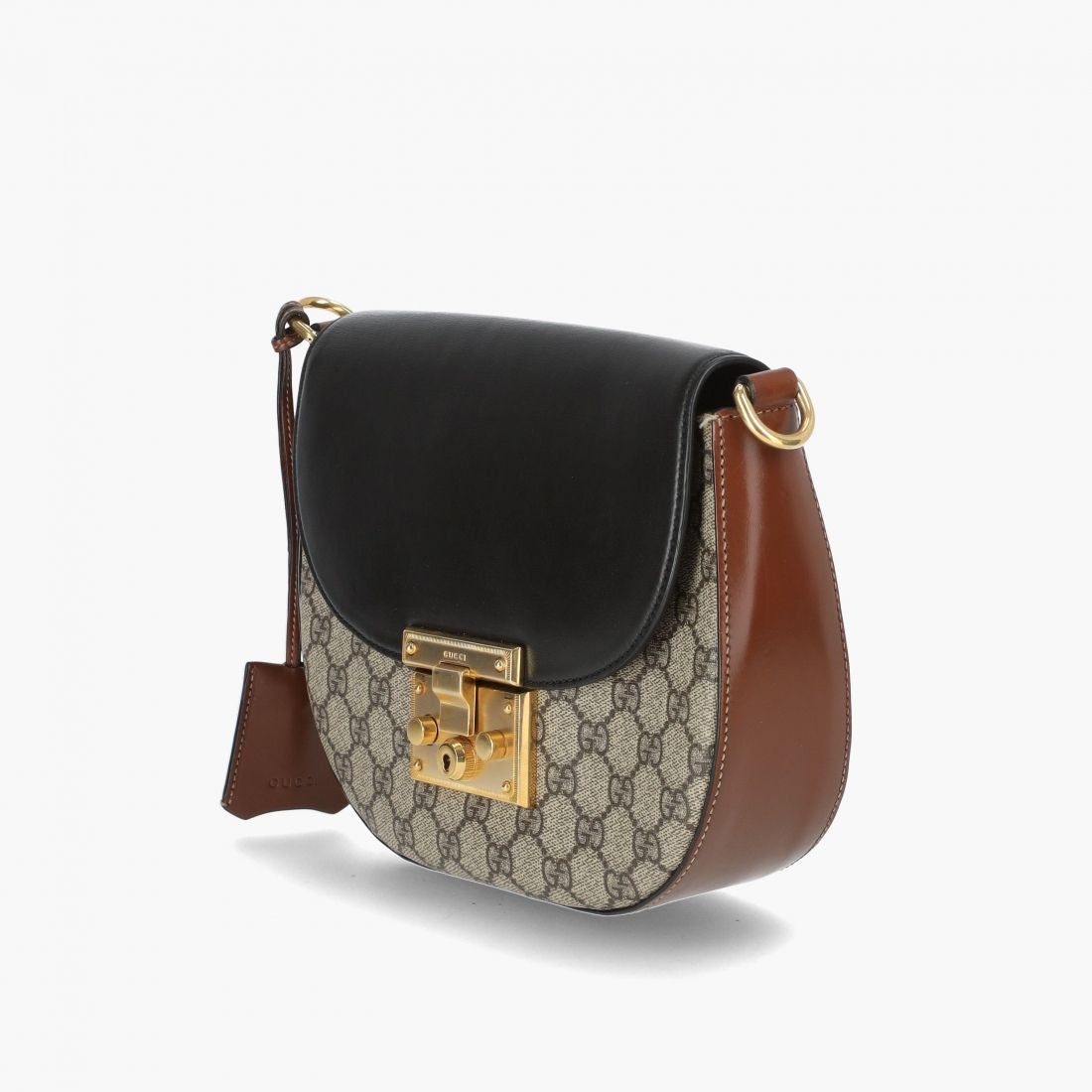 Bolso de hombro con candado y monograma GG