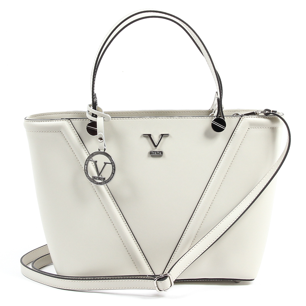 Bolso de mano para mujer V 1969 Italia V008-S RUGA CREMA