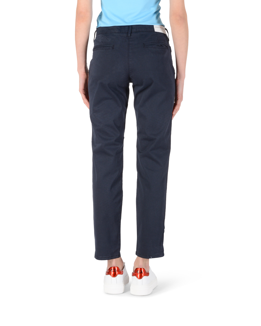 Pantalones de mujer Andrew Charles de corte regular YOKO NAVY