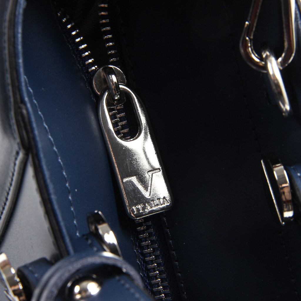 Bolso de mano para mujer V 1969 Italia V008-S RUGA BLU