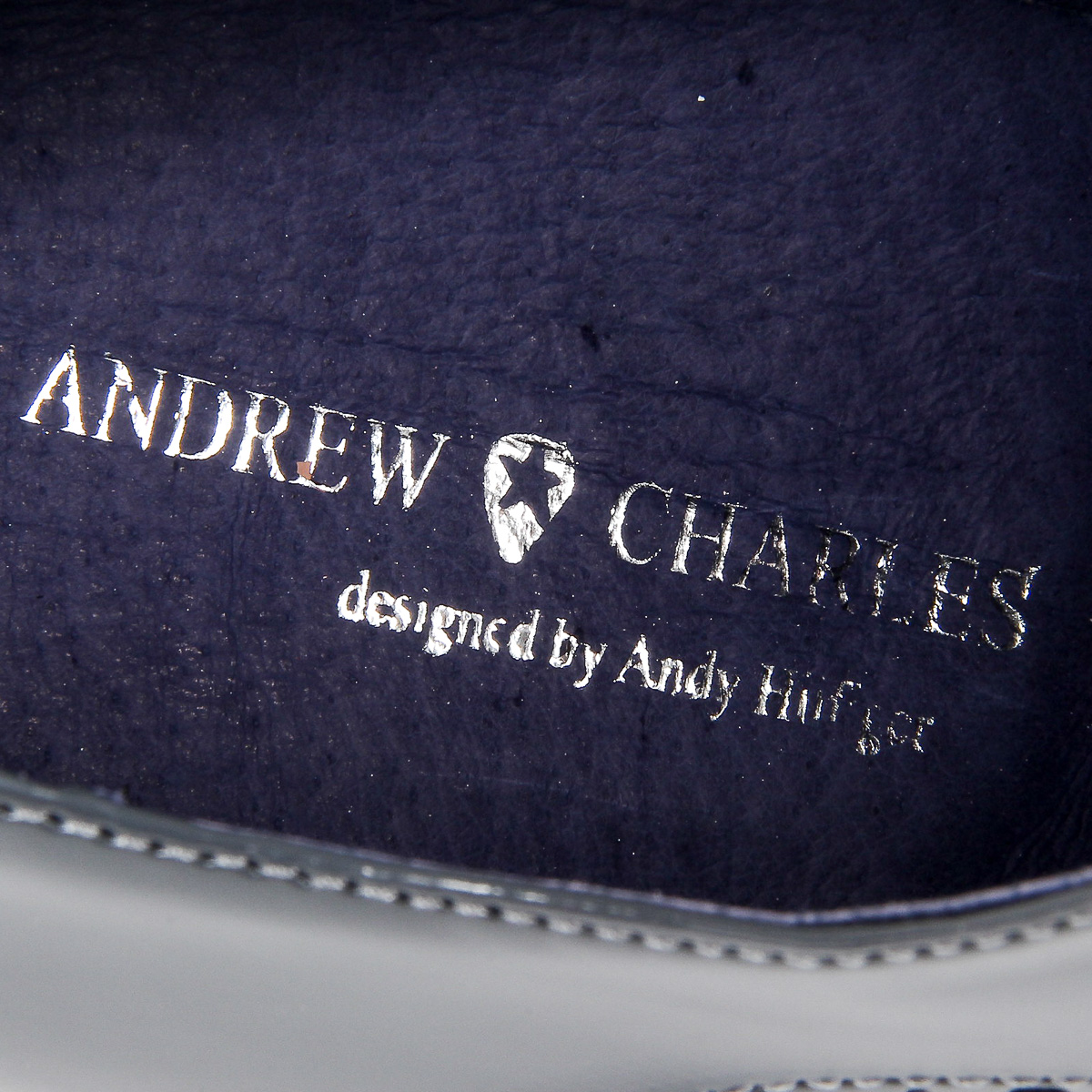 Andrew Charles - Zapatos Oxford Brogue para hombre 914 ABRASIVATO CAM GRIGIO BLEU
