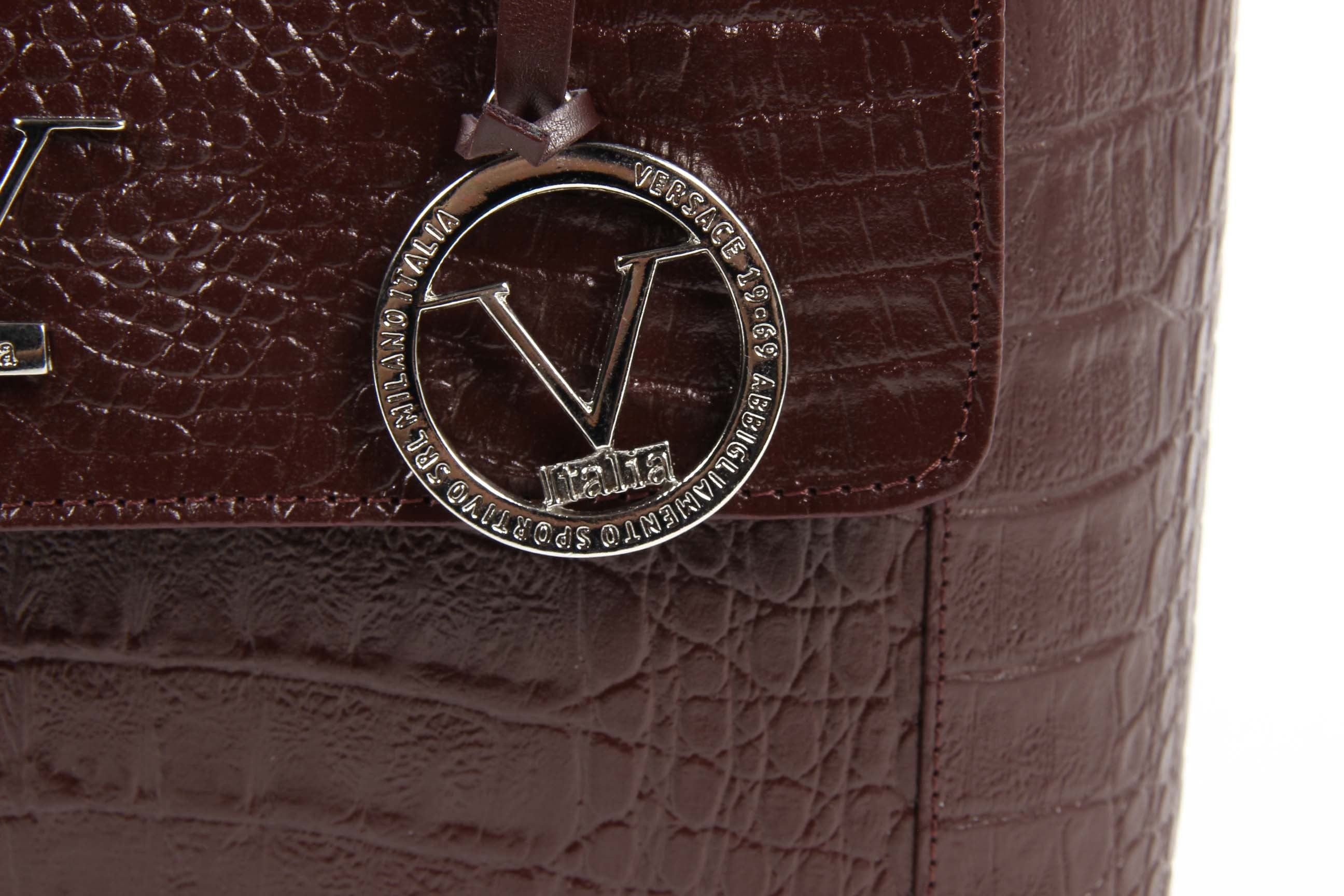 Bolso de mano para mujer V 1969 Italia ARC01 MOIRA COCCO BORDEAUX
