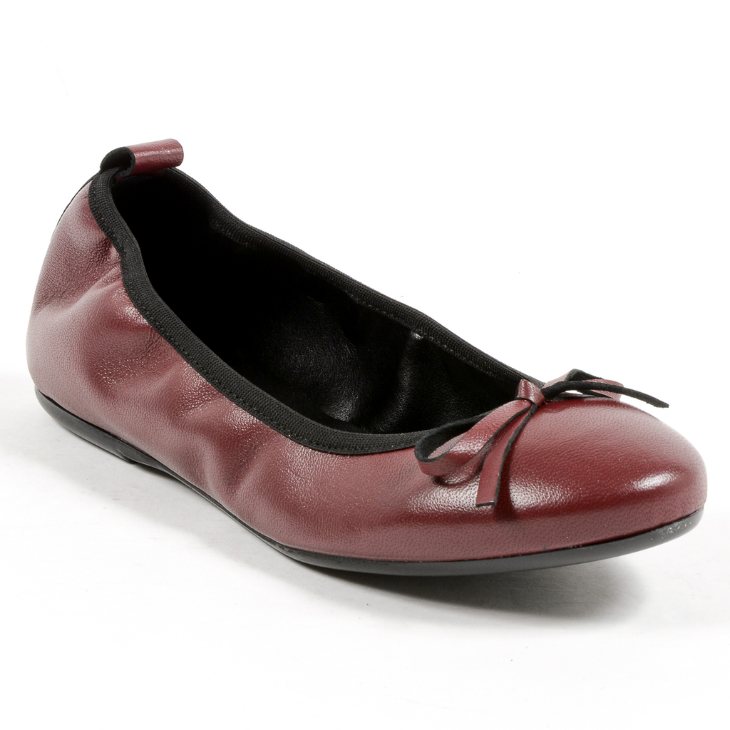 Andrew Charles Womens Soft Ballerina Bordeaux GWEN