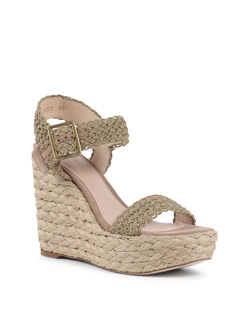 Stuart Weitzman Sandalia de cuña para mujer Verde ALEXIS