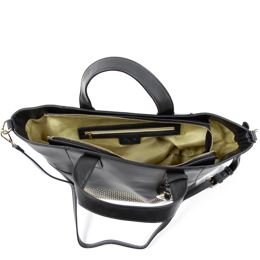 Bolso de mano para mujer V 1969 Italia negro VERONICA
