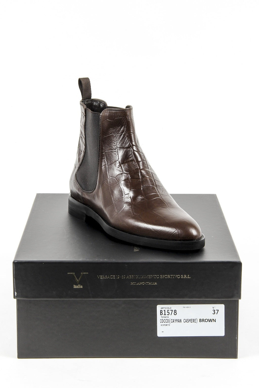 Botín de mujer V 1969 Italia B1578 COCCO CASHMERE BROWN
