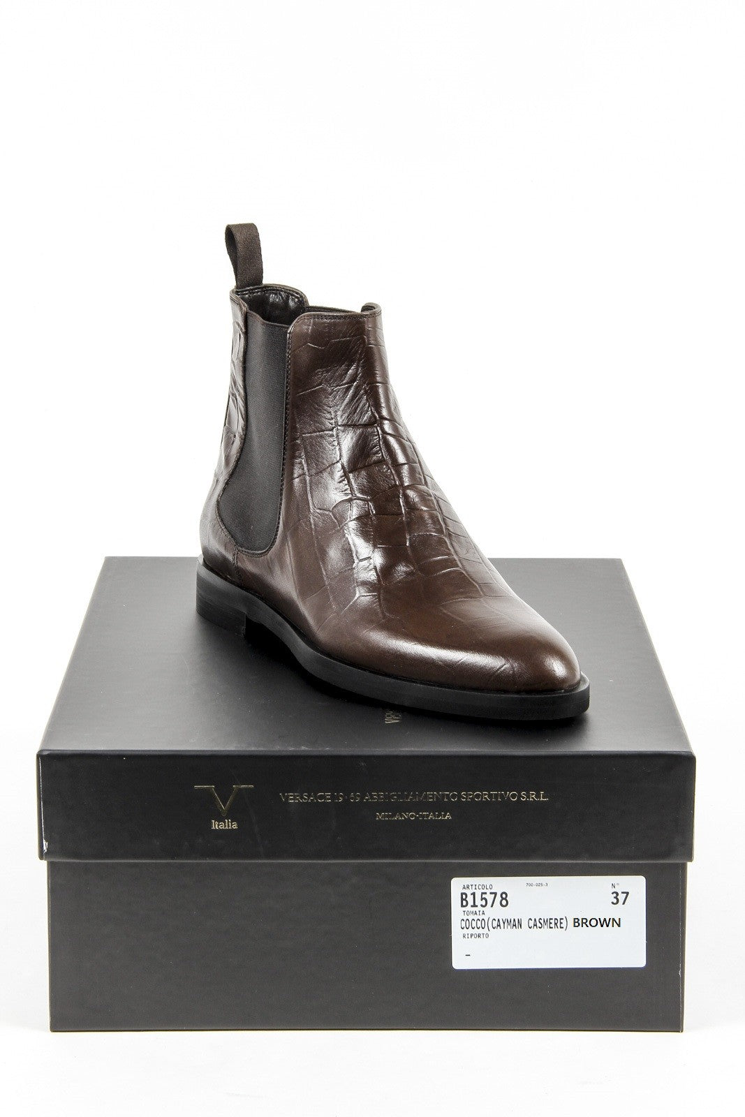 Botín de mujer V 1969 Italia B1578 COCCO CASHMERE BROWN