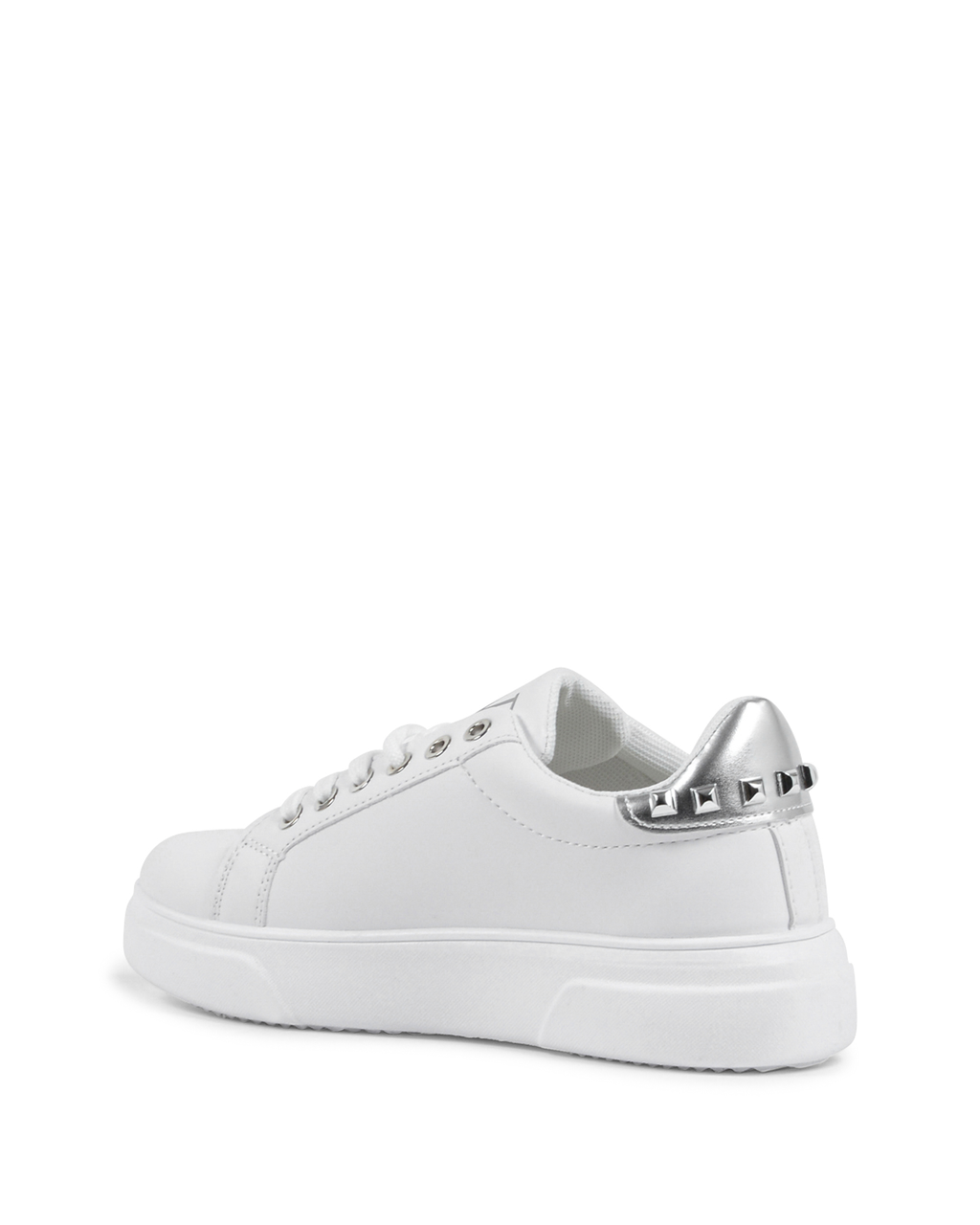 19V69 Italia Zapatillas de mujer V806 BIANCO ARGENTO