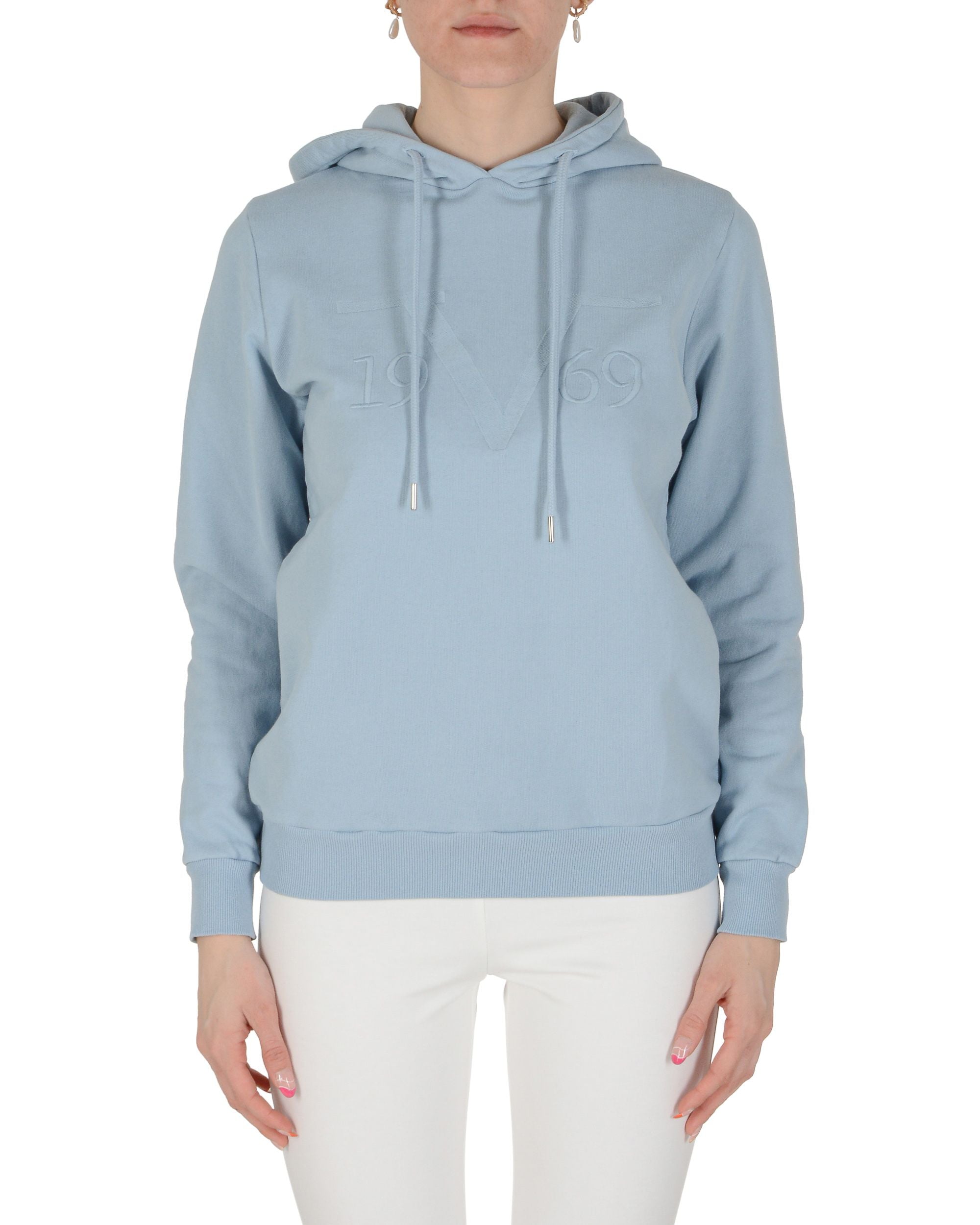19V69 Italia Sudadera con capucha para mujer Azul claro BARBARA AZUL CLARO