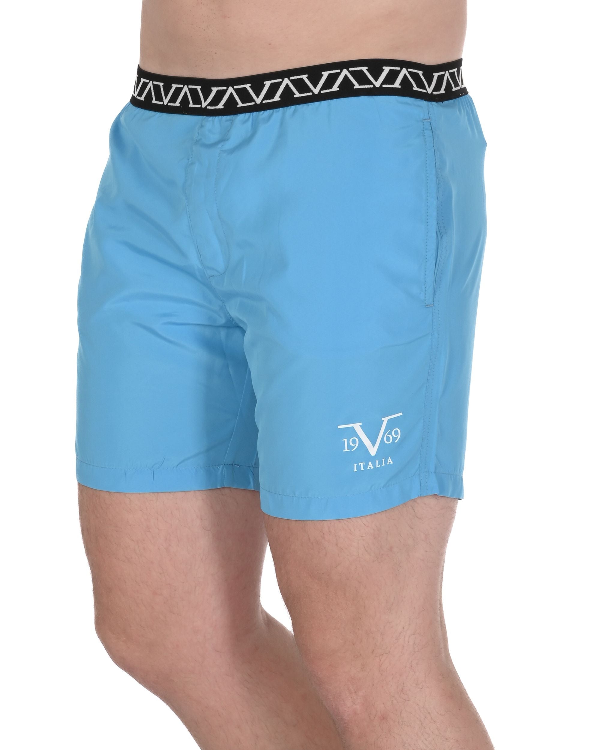 19V69 Italia Mens Swimwear Trunk VSC1MBM07 AZURE