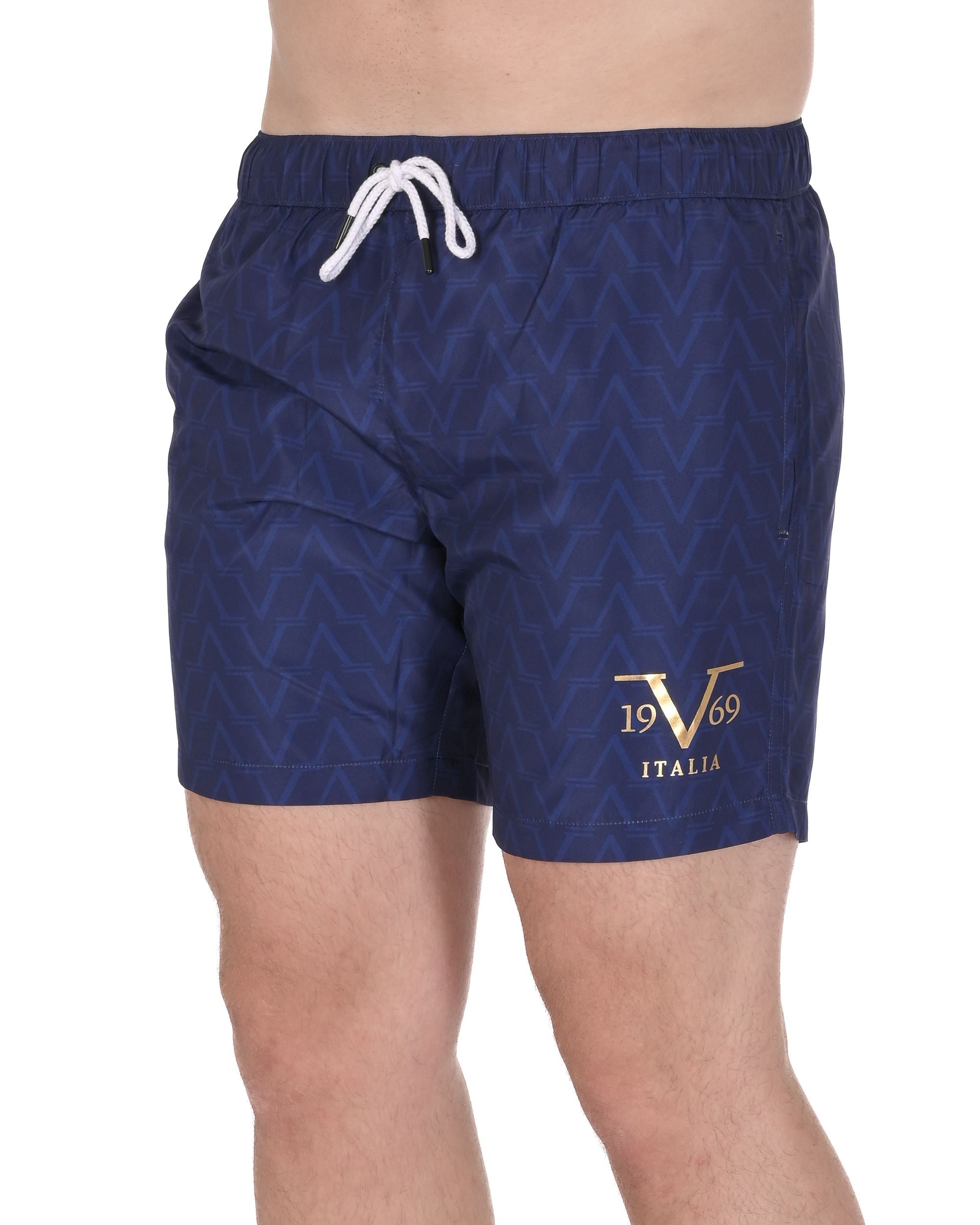 19V69 Italia Mens Swimwear Trunk VSC1MBM09 NAVY