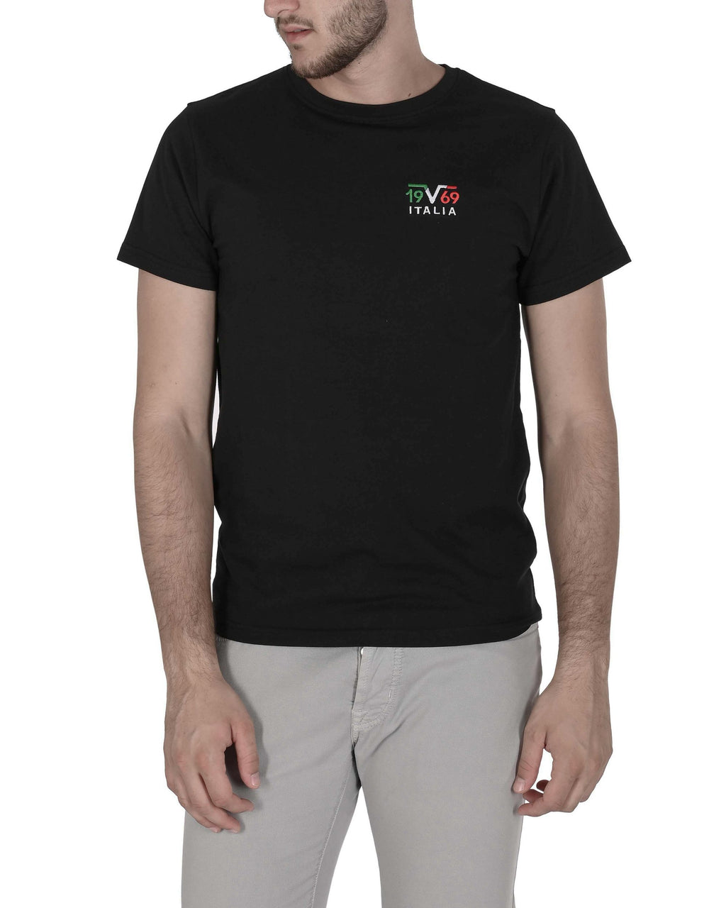 19V69 Italia Mens T-Shirt VSC1MTS03 BLACK