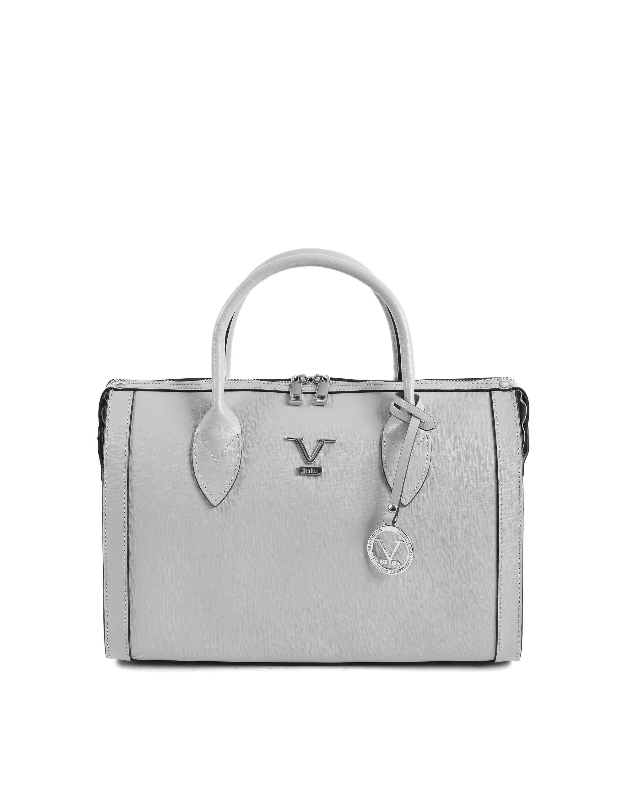 Bolso Mujer V Italia Gris V014-S SAFFIANO GRIGIO