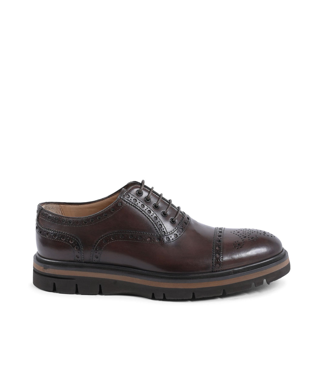 Zapatos brogue para hombre Dee Ocleppo EB130 VITELLO CACAO
