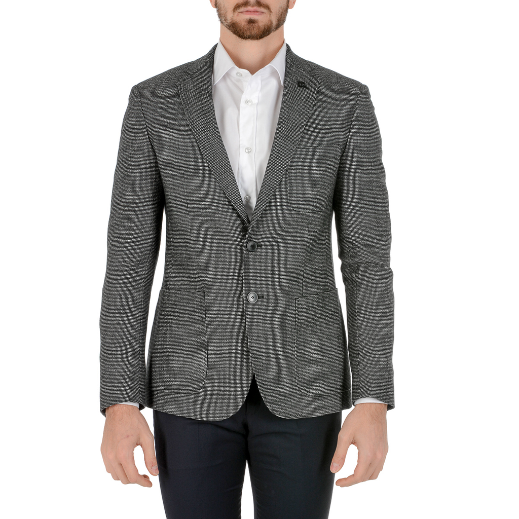 Chaqueta Hugo Boss para hombre de manga larga gris RAYE
