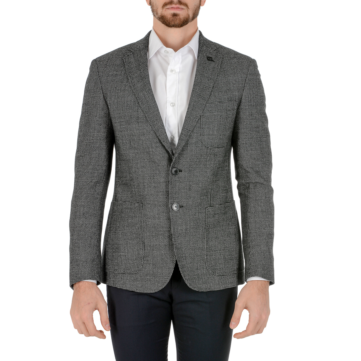 Chaqueta Hugo Boss para hombre de manga larga gris RAYE