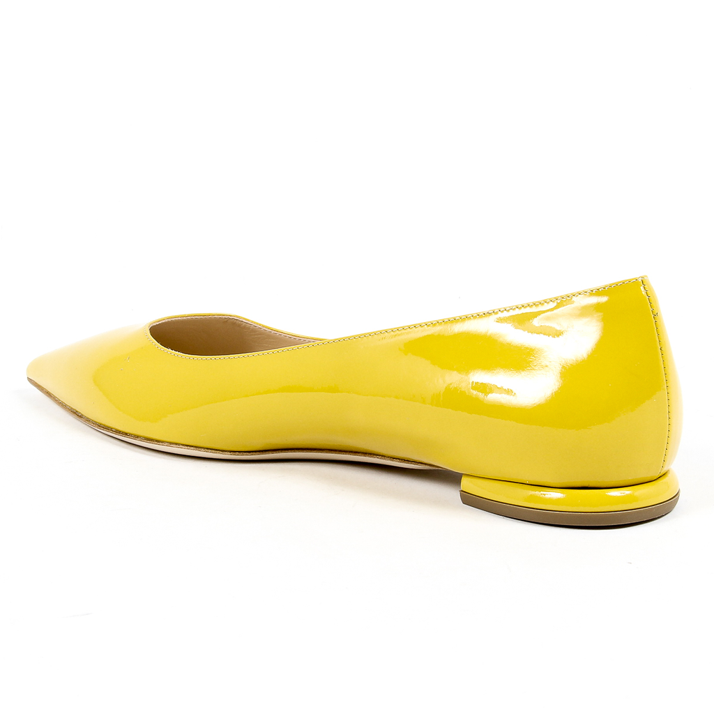 Andrew Charles Womens Ballerina Yellow SONIA