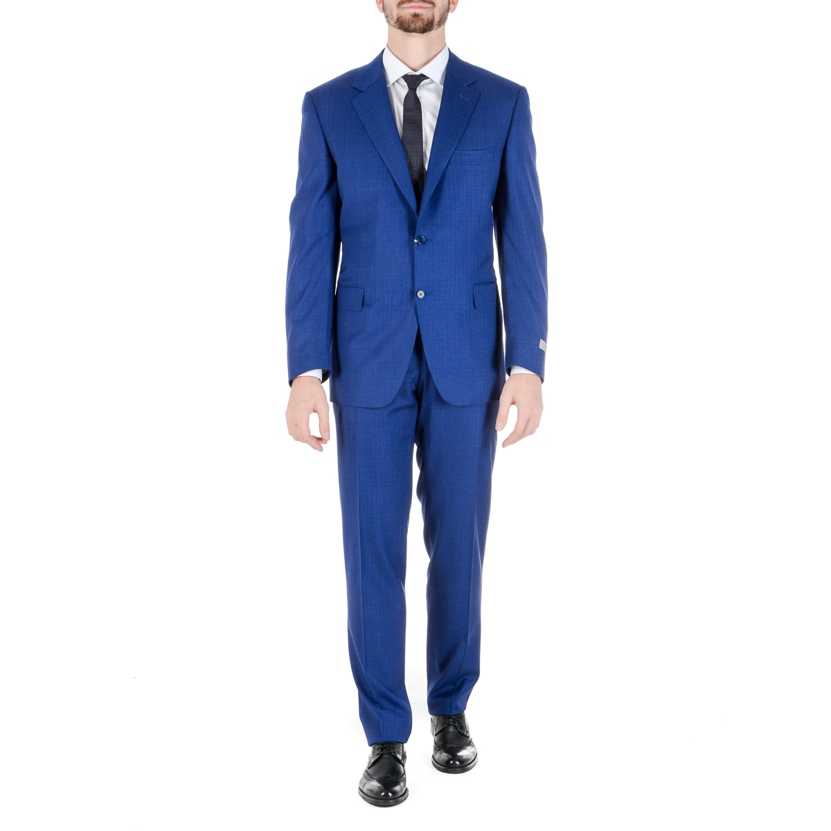 Canali Mens Suit Long Sleeves Blue