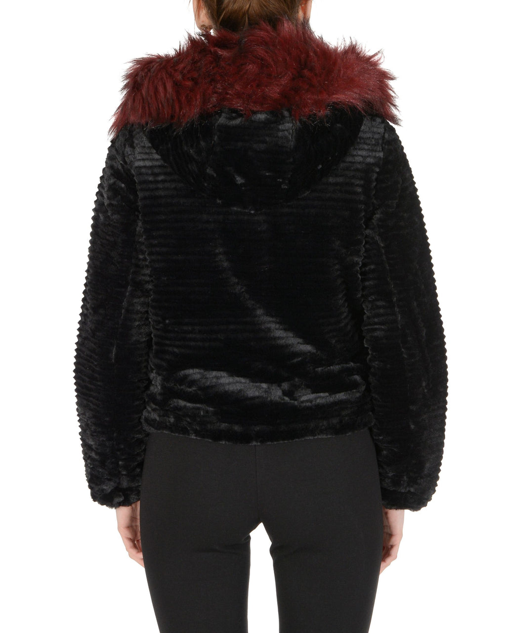 19V69 Italia Chaqueta de mujer Negro Burdeos ARIA NEGRO BURDEOS