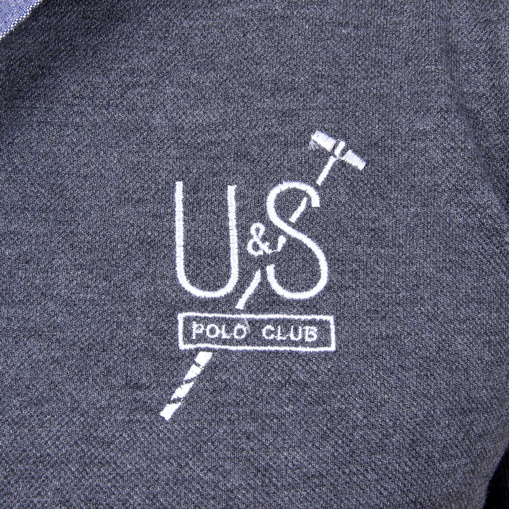 Polo Ufford & Suffolk Polo Club para hombre, manga corta, US026 ANTRACITA