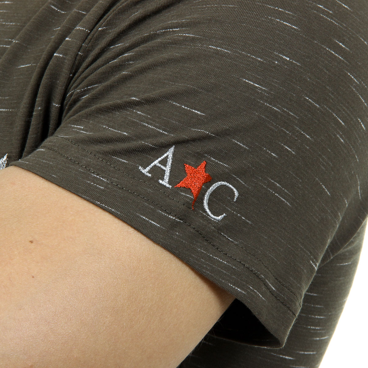 Andrew Charles Mens T-Shirt Short Sleeves V-Neck Dark Green CONNOR