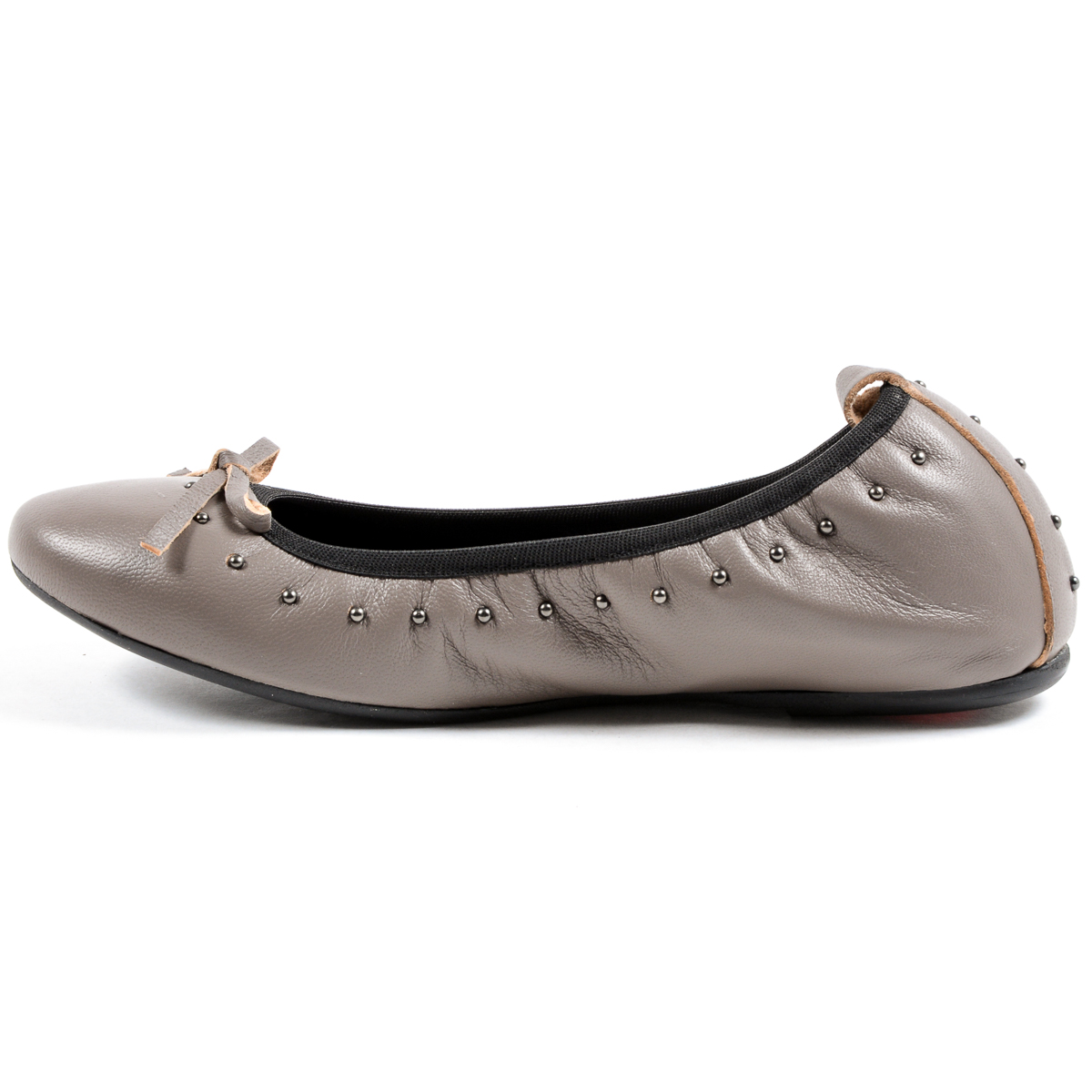 Andrew Charles Womens Soft Ballerina Taupe ALICIA