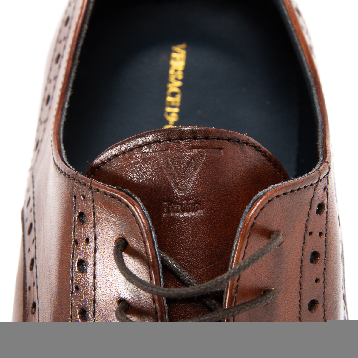 V 1969 Italia - Zapato brogue para hombre, color marrón, VERNON