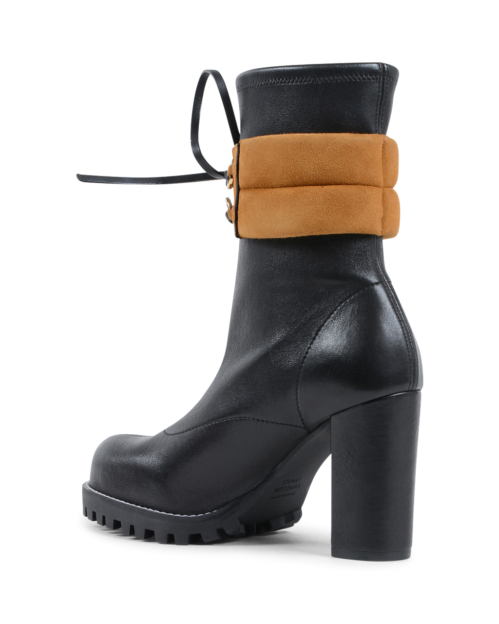 Bota corta Stuart Weitzman para mujer, color negro, BRONWYN