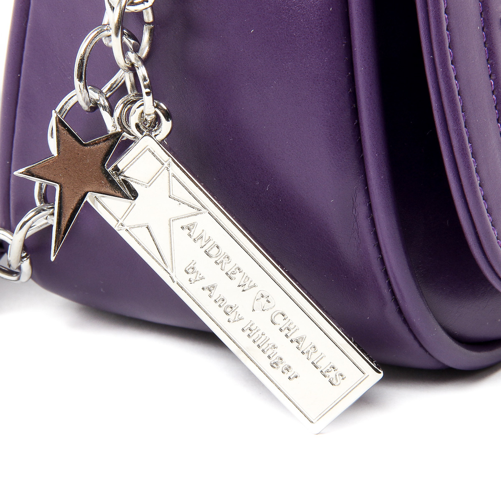 Bolso de mano para mujer Andrew Charles morado SKYLA