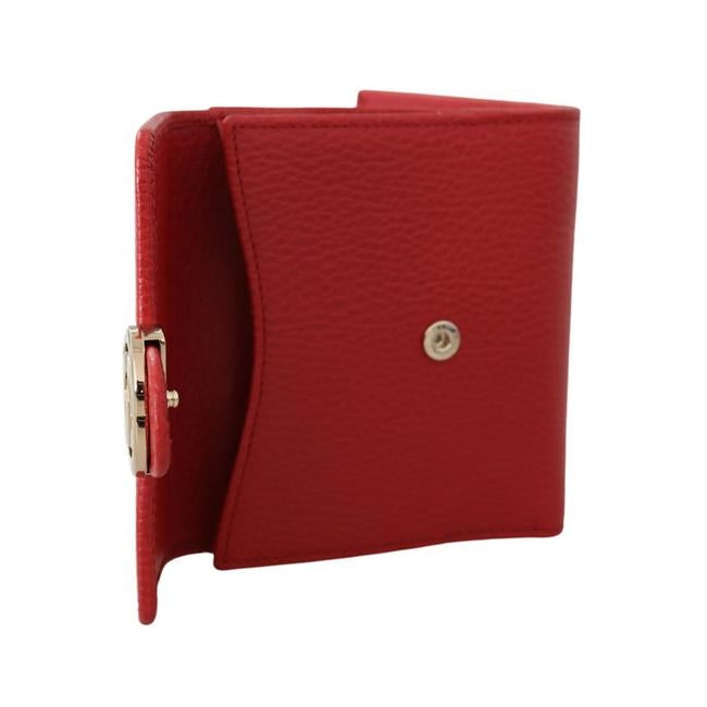 Cartera pequeña Gucci de piel entrelazada en color rojo