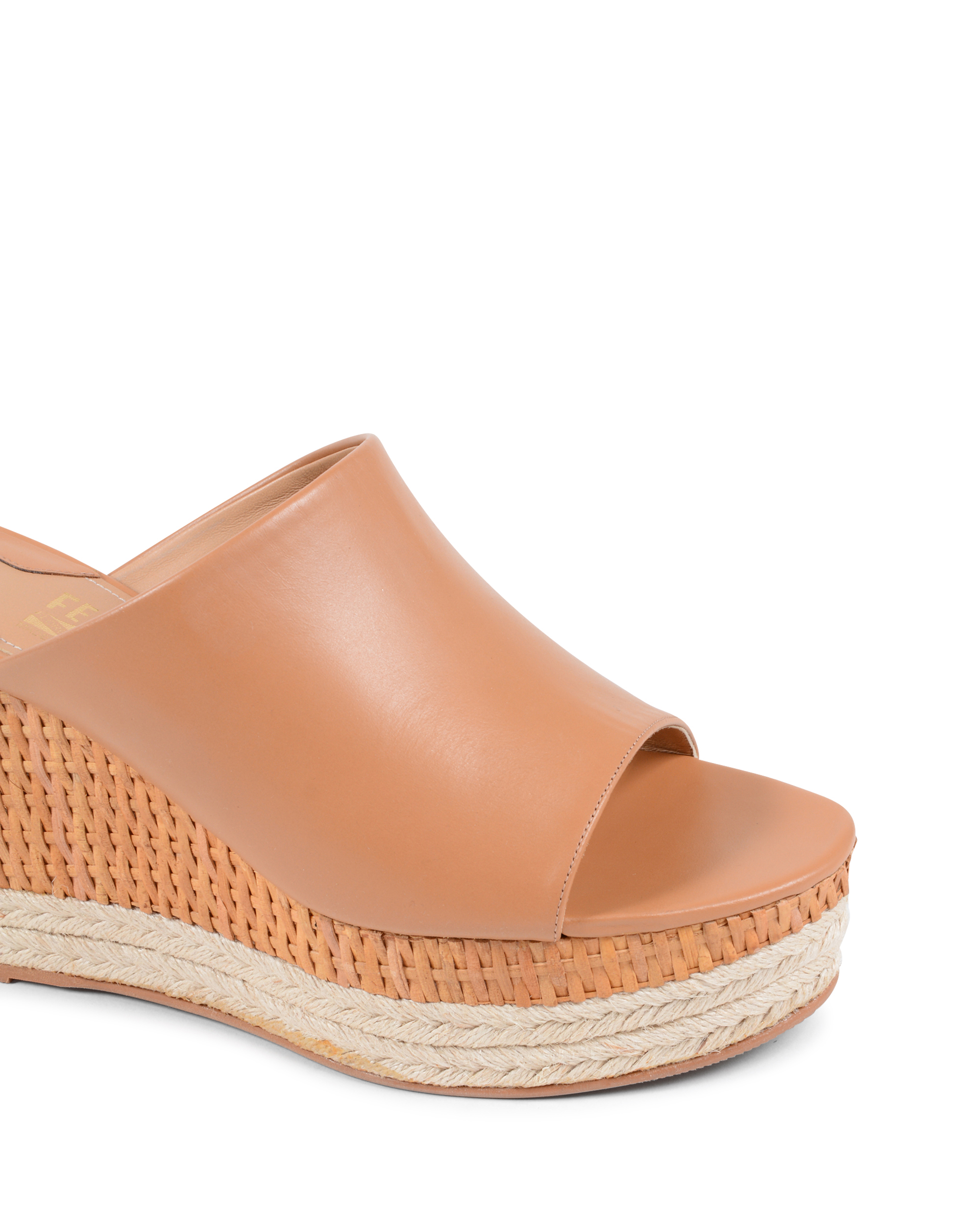 Sandalia de cuña para mujer Salvatore Ferragamo en color tostado MAIMEI