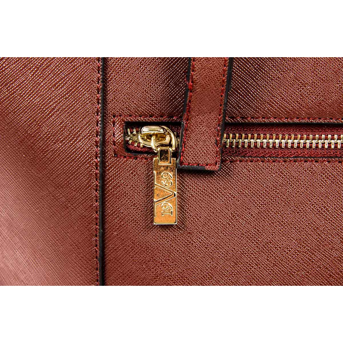 Bolso de mano para mujer V 1969 Italia V1969013 ROJO CLARET