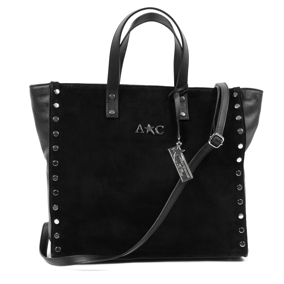 Bolso de mano Andrew Charles para mujer, color negro, JENNER