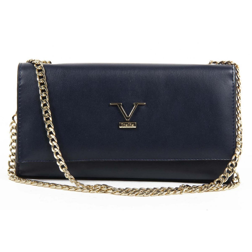 Bolso de mano para mujer V 1969 Italia VE011 AZUL MARINO
