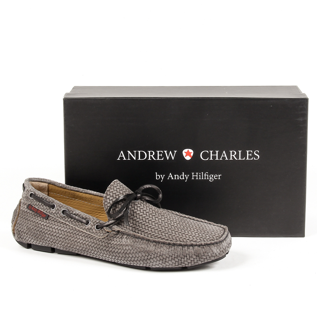Mocasín Andrew Charles para hombre gris STEVE