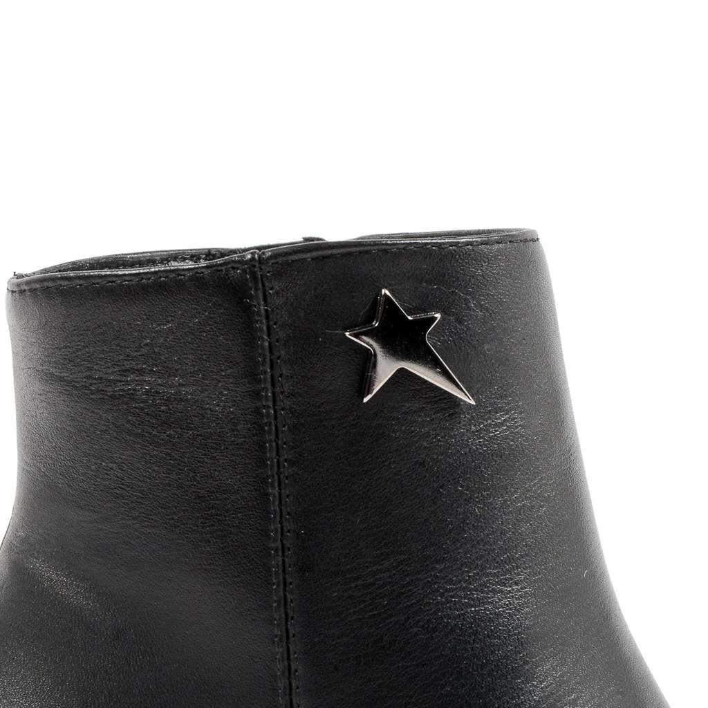 Andrew Charles Womens Heeled Ankle Boot Black COOPER