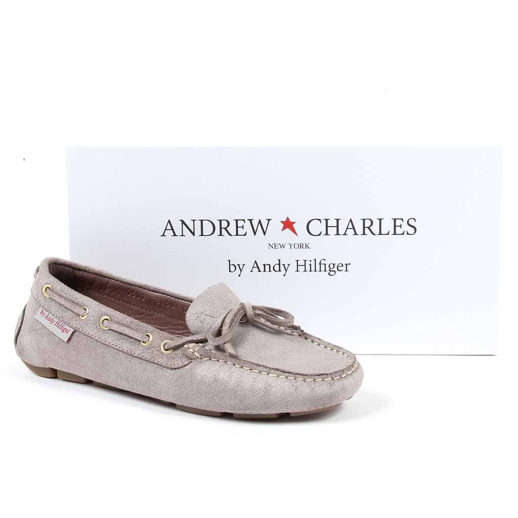 Mocasín Andrew Charles para mujer gris CAMILLA