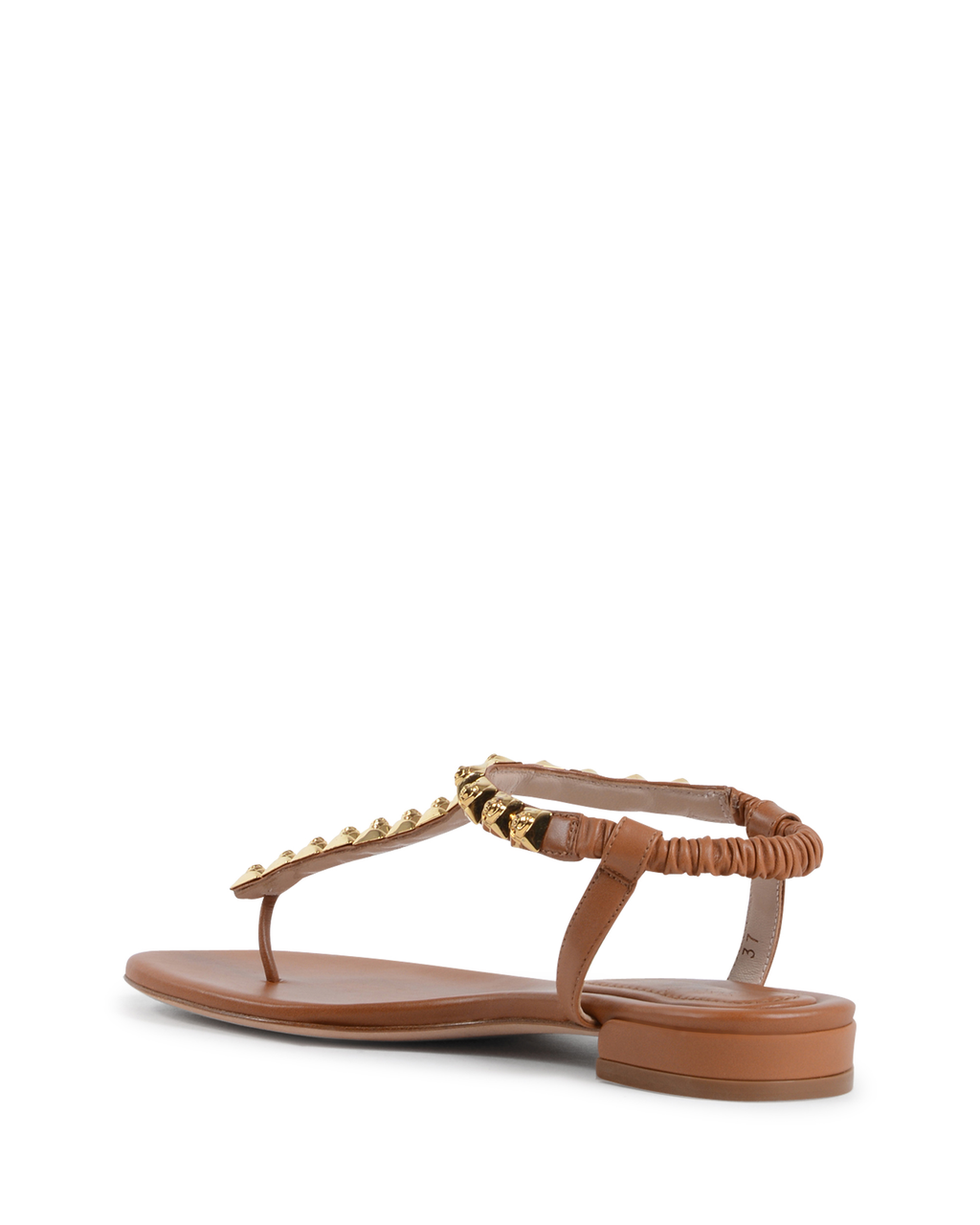 Stuart Weitzman Sandalia plana para mujer color tostado ESME