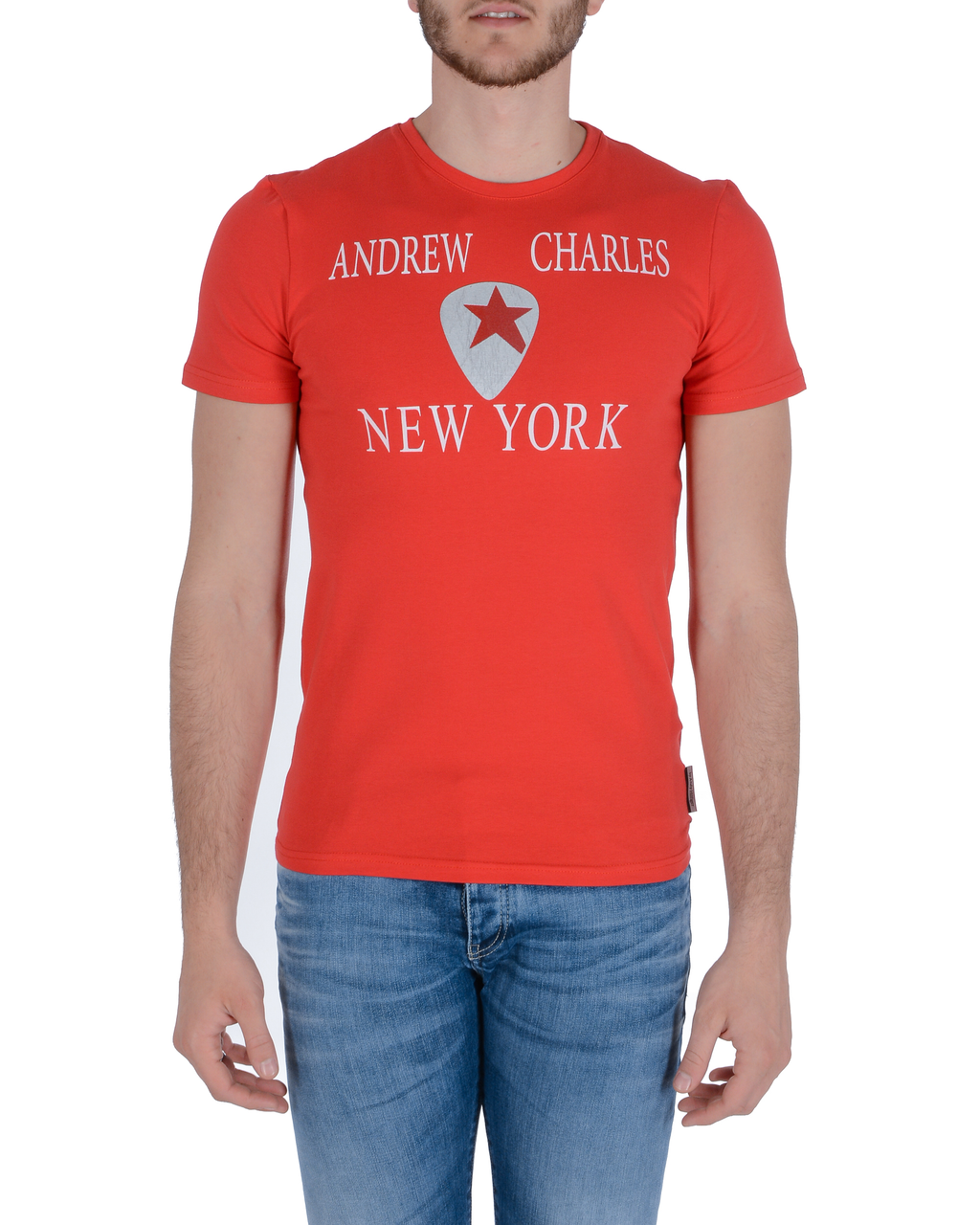 Camiseta para hombre Andrew Charles KEITA ROJO S14