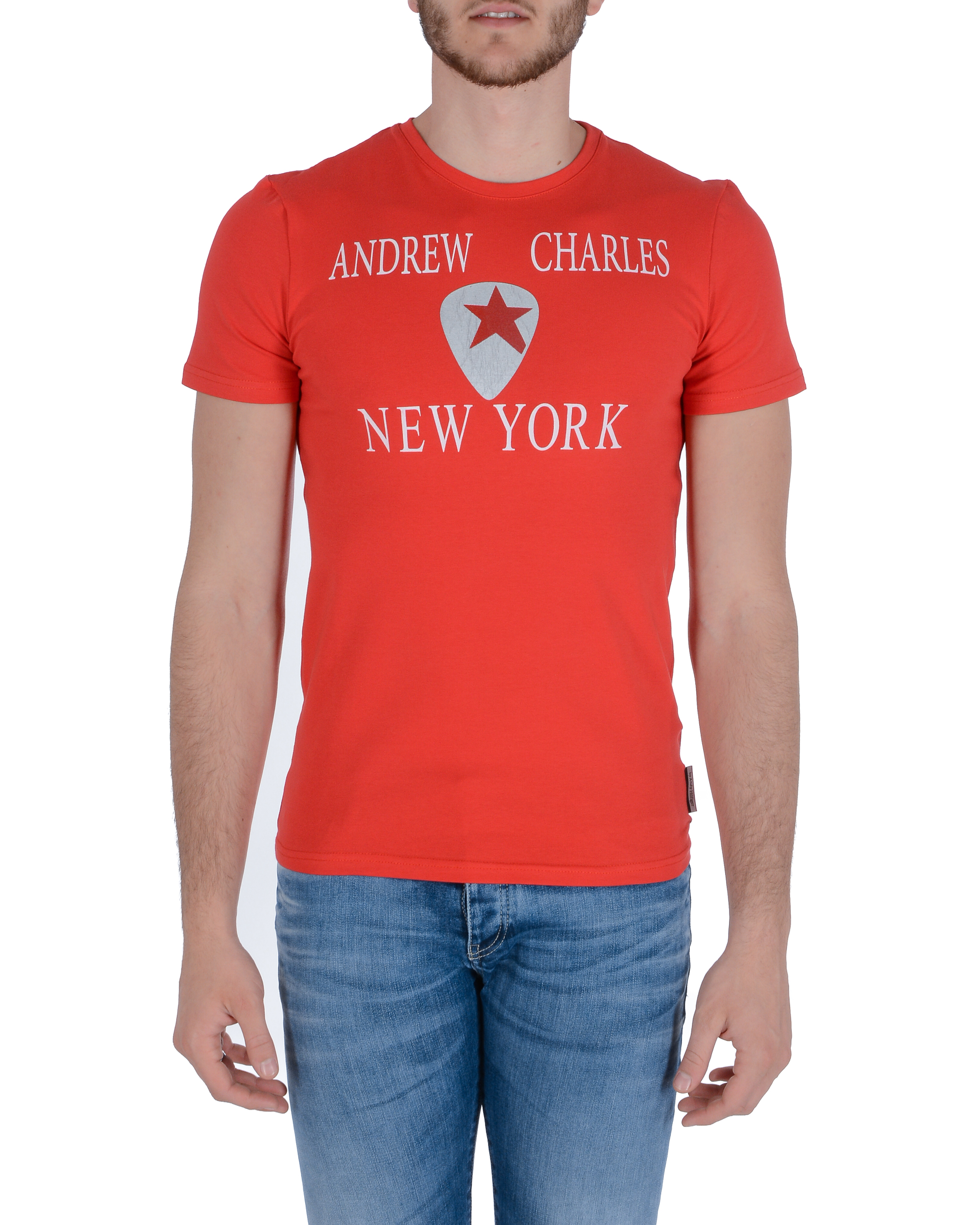 Camiseta para hombre Andrew Charles KEITA ROJO S14