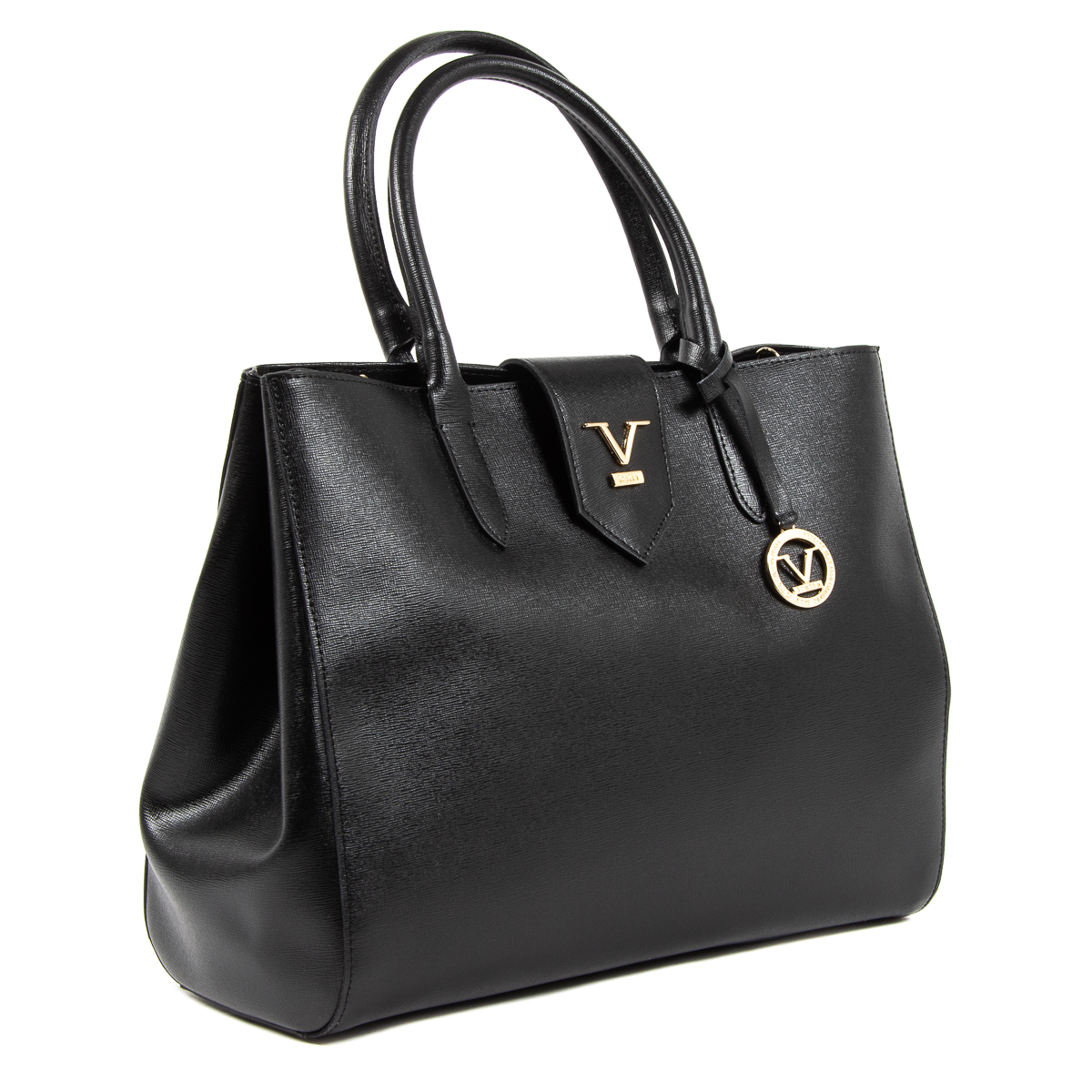 Bolso de mano para mujer V 1969 Italia negro TURNER
