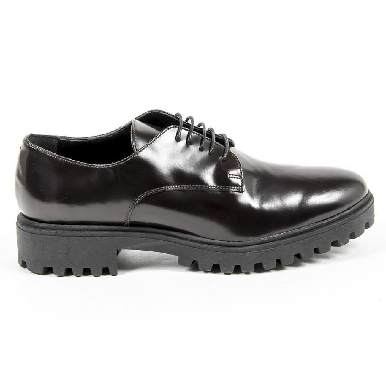 V 1969 Italia Zapato con cordones para mujer C01 ABRASIVATO MORO