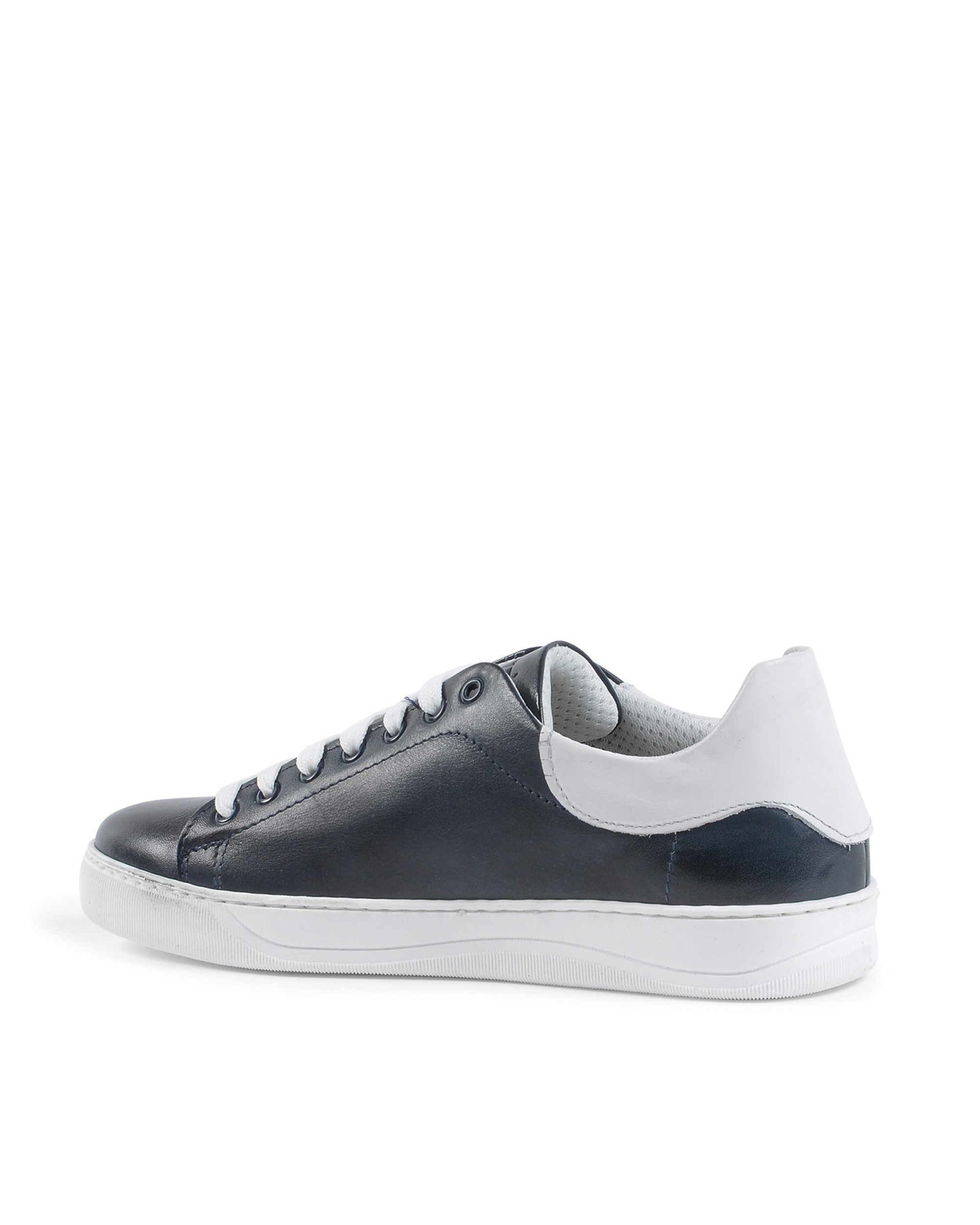 19V69 Italia Mens Sneaker Blue White 2120 CRUST BLU PELLE BIANCO
