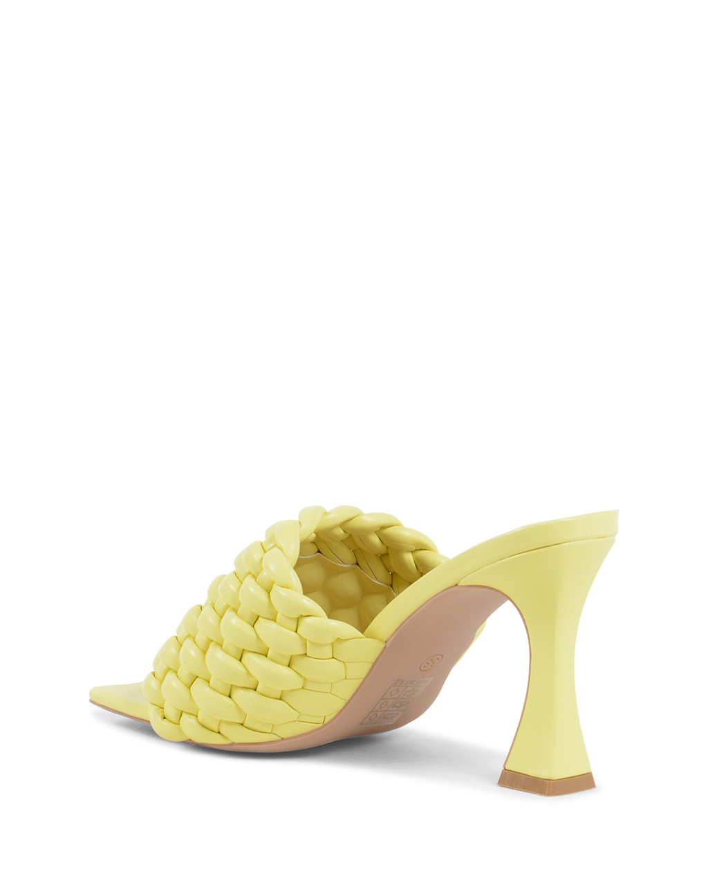 19V69 Italia Womens Mule Sandal Yellow V8185 YELLOW
