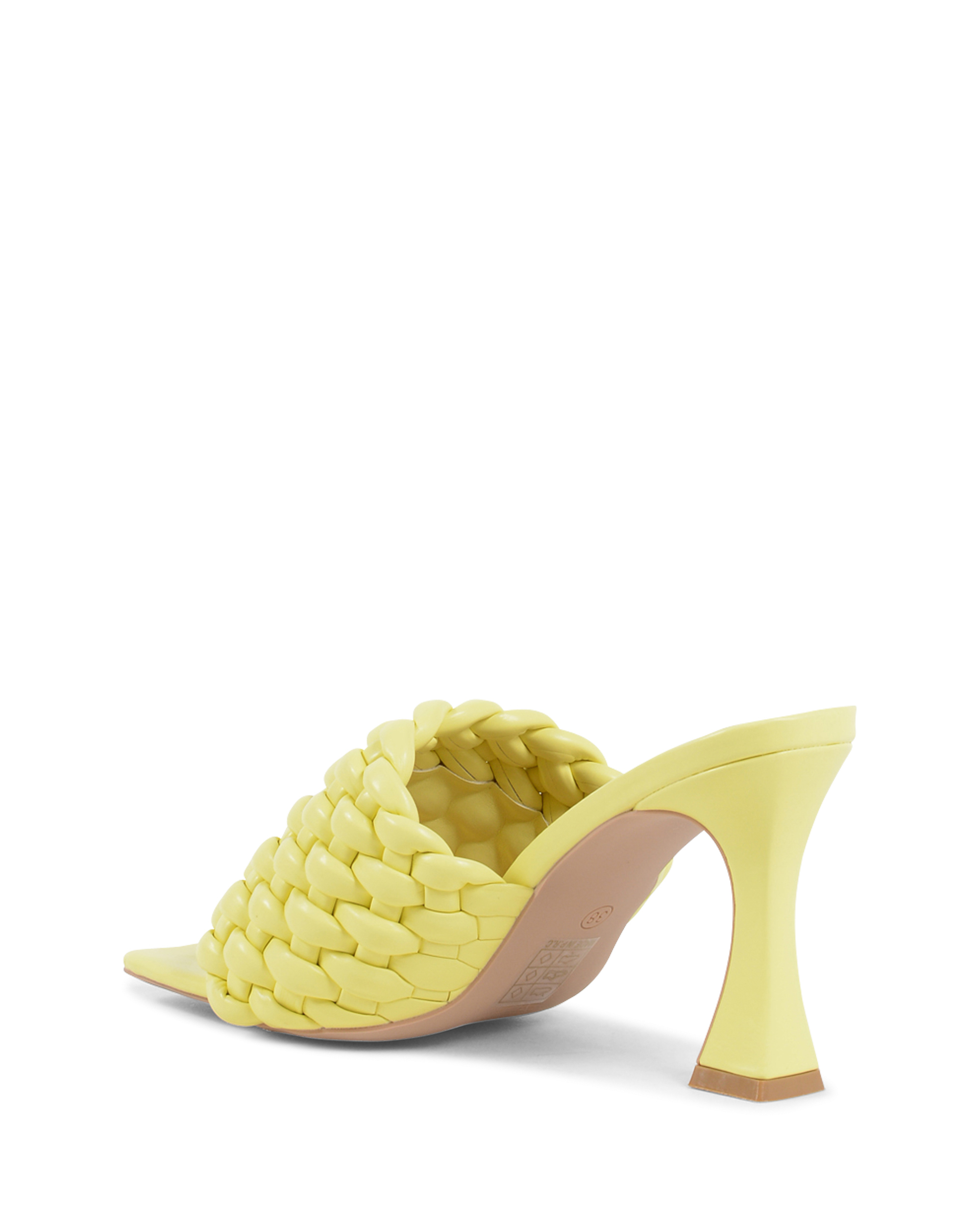 19V69 Italia Womens Mule Sandal Yellow V8185 YELLOW