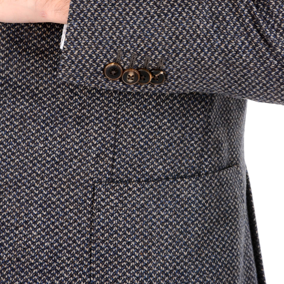 Chaqueta Boglioli Milano para hombre, manga larga, gris oscuro