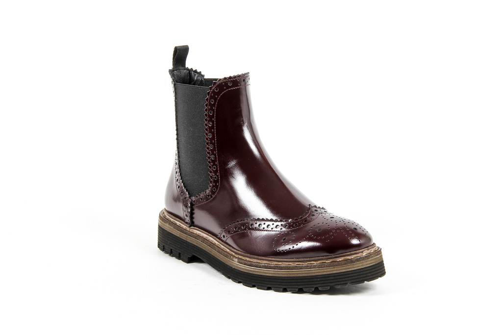 V 1969 Italia Botines para mujer Burdeos FAIRY
