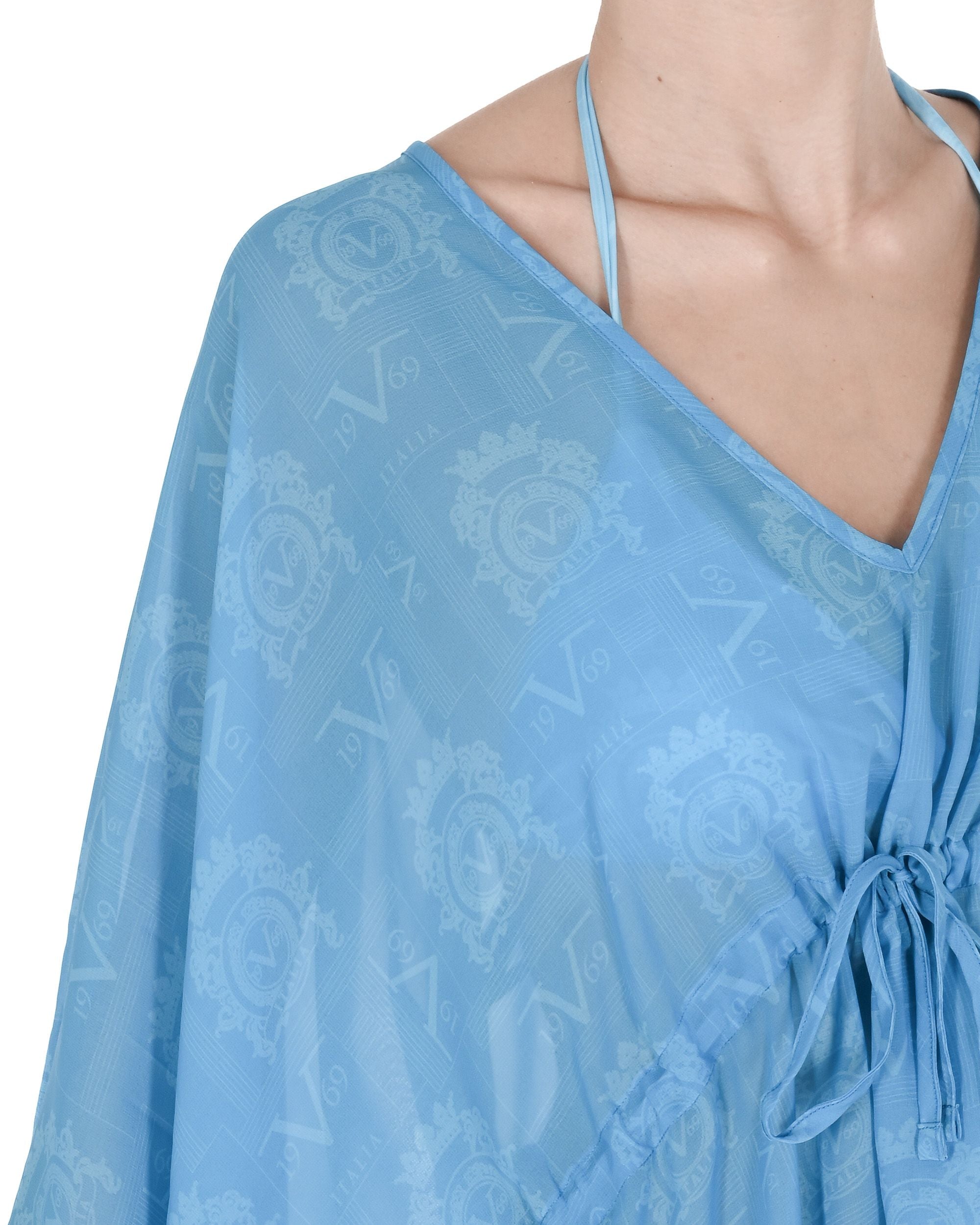 19V69 Italia Womens Swimwear Chiffon Caftan VSC1WCU05 AZURE